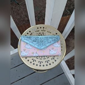Womens Pastel Narwhal Wallet Blue Pink No Boundaries